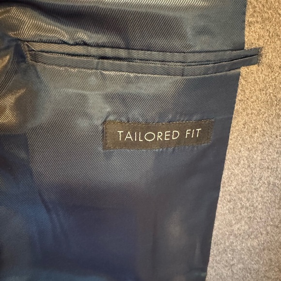 New Jos A Bank Gray Tailored Fit Wool Blazer Sport Jacket 48R Executive Collecti - Picture 4 of 14